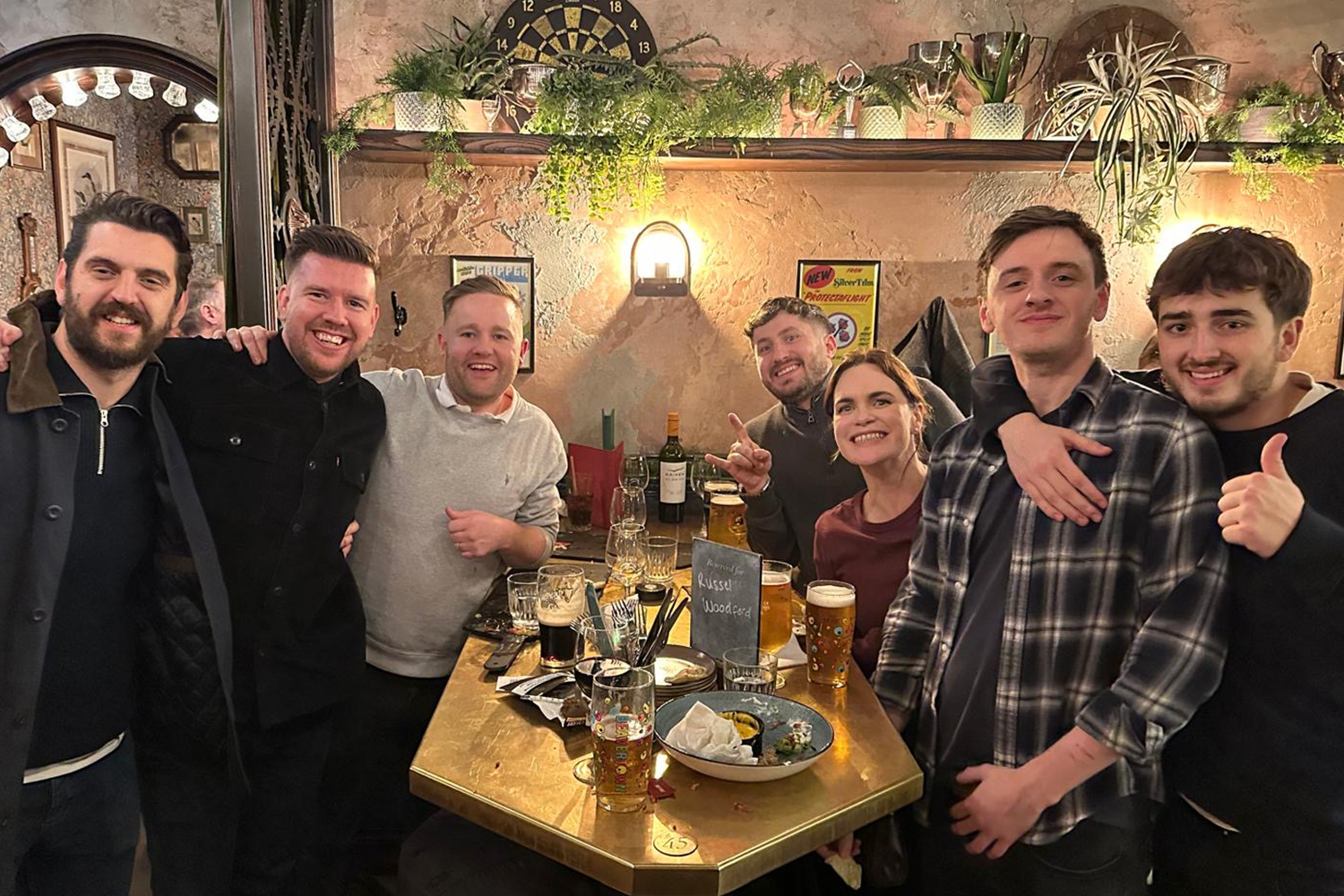 ITR team at dinner