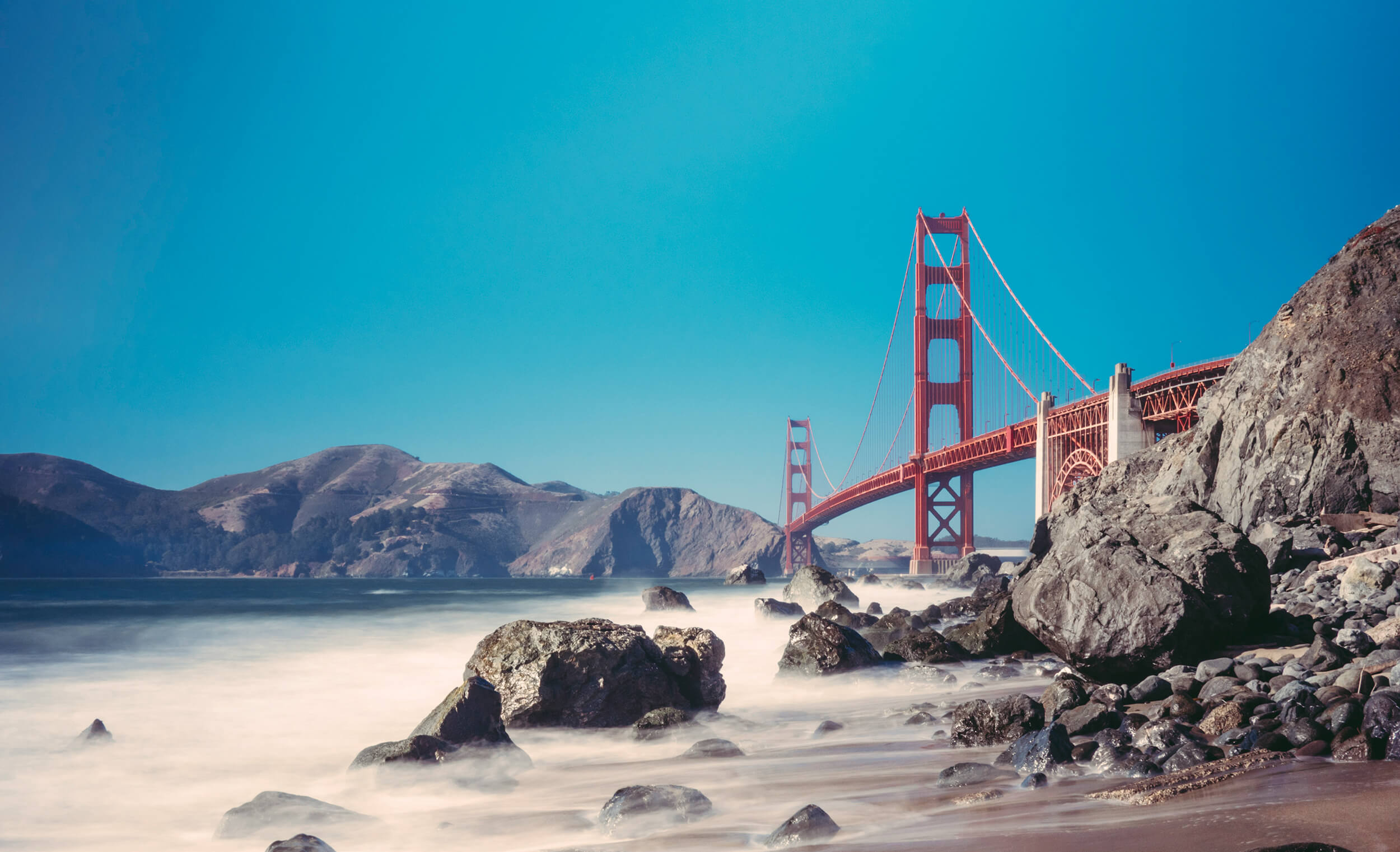 Landscape photo of Golden Gate Bridge in San Francisco